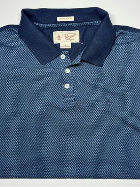 Original Penguin Munsingwear Blue Heritage Slim Fit Golf Polo Shirt Men’s M